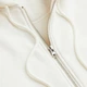 Толстовка на молнии утепленная с капюшоном женская H&M 060984902_white L Белая (6666000289681) - изображение 5