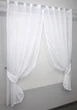Кухонні шторки VR-Textil №112к з підв'язками білий 270х170 см (52-0663) - зображення 2
