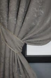 Комплект коротких штор VR-Textil Лен мрамор Pavliani № 1176ш Серо-коричневый 130х170 см 2 шт (35-0008) - изображение 4