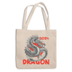 Эко-сумка шоппер с новогодним принтом "Dragon 2024. Дракон 2024" ЭСШ001318 - изображение 1