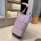 Дорожная сумка для ручной клади раскладная на колесах Сиреневая - изображение 1