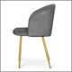 Стул для кухни и гостиной Hommex Nicole Темно-серый (H-360 Dark Grey) - изображение 7