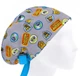 Медицинская шапочка женская HeadwearUniverse универсальная принт Эмблемы на сером - изображение 1
