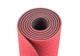 Коврик для йоги и фитнеса EasyFit TPE+TC 6 мм двухслойный красный-черный - изображение 2