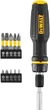 Отвертка - набор DeWALT FULL FIT Telescoping, с битами 10 шт: биты 25 мм: SL3, SL6, PH1, PH2, SQ2; биты 50 мм: SL3, SL6, PH1, PH2, SQ2 DWHT68001-0 - изображение 3