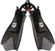 Ласты для плавания Arena Fitness Fin 1E354-055 XS Black-Silver (3468335391281) - изображение 1