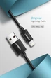 Кабель зарядный Ugreen MFi сертифицированный lightning с алюминиевым корпусом 0.25М Black (US199) - изображение 14
