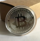 Сувенирная монета Bitcoin BTC Биткойн, в пластиковой коробочке, Silver - изображение 4