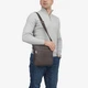 Сумка мужская кожаная кросс-боди средняя InBag Сrossbody m01508_f Коричневый - изображение 2