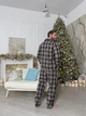 Чоловічий фланелевий піжамний комплект (штани+сорочка) COSY M Синій (cosy2078924) - зображення 3
