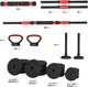 Zestaw ciężarów HMS PRO SET 6 w 1 SGN140 40 kg (5907695553024) - obraz 5