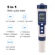 Комбінований pH/TDS/ЕС/Salinity/Temp метр EZ-9909 5в1 (вологозахищений, змінним електродом, АТС) - зображення 8