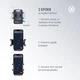 Автотримач для телефона Piko M01LF Holder Black (1283126578199) - зображення 5