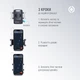 Автодержатель для телефона Piko M01SH Holder Black (1283126578205) - изображение 5