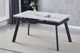 Стол обеденный раскладной OSLO CERAMIC 120(180)*80 белый глянец/черный каркас Intarsio - изображение 1