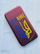 Чохол-книжка з малюнком для iPhone 11 Бордовий :: Тризуб (патріотичний принт 254) - зображення 2