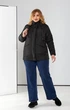 Женская демисезонная куртка с капюшоном больших размеров MODA 0025 60 Черный (M -0025 /1 E ) - изображение 3
