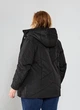 Женская демисезонная куртка с капюшоном больших размеров MODA 0025 60 Черный (M -0025 /1 E ) - изображение 7
