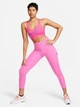 Спортивный топ для фитнеса женский Nike Bra FN2898-605 XS Розовый/Голубой (0196975000722) - изображение 7