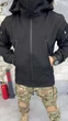 Тактична куртка Soft Shell з капюшоном що відстібається утеплювач фліс Black L - зображення 10