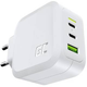 Ładowarka sieciowa Green Cell Power Charger 2xUSB-C Power Delivery 1xUSB-A QuickCharge 65W Biała (5904326372894) - obraz 2