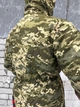 Чоловічий Бушлат Drawstring на синтепоні з флісовою підкладкою піксель розмір 3XL - зображення 8