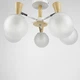 Люстра потолочная Light House LNF-17393/5 WT белая с элементами дерева - изображение 1