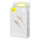 Кабель Baseus Glimmer Series Fast Charging Type-C to Type-C 100W 1m White - зображення 3