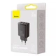 Сетевое зарядное устройство Baseus Compact Quick Charger 30W QC+ PD 1Type-C + 2USB Black - изображение 4