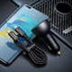 Автомобільний зарядний пристрій Baseus Digital Display 140W USB + Type-C + Кабель Type-C to Type-C 240W 1м для Macbook/iPad/Dell/Lenovo/HP Black - зображення 9