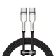 Кабель Baseus Cafule Metal Type-C to Type-C 100W 1m Black - изображение 1