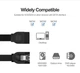 Кабель Ugreen Angled SATA 3 Data Cable 0.5m Black US217 (30797) - изображение 7