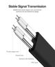 Кабель Ugreen Angled SATA 3 Data Cable 0.5m Black US217 (30797) - изображение 8