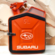 Подарочный набор для мужчин Канистра бар 5 л оранжевая с логотипом Subaru + 2 бокала - изображение 1