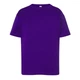 Детская футболка JHK, KID T-SHIRT, базовая, однотонная, для мальчика, фиолетовая, размер 116, на 5/6 лет - изображение 4