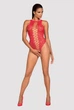 Боди из кружева открытое Obsessive B120 S/M/L красный - изображение 5