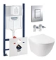 Комплект підвісного унітазу з кришкою Qtap Jay Ultra Quiet та інсталяції Grohe Rapid SL 4в1 (3884000G/38732000/QT07335177W) - зображення 1