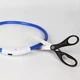 Светодиодный LED ошейник Lesko L-18 Blue M USB для собак и котов светящийся водоотталкивающий - изображение 3