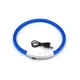 Светодиодный LED ошейник Lesko L-18 Blue S USB для собак и котов светящийся водоотталкивающий - изображение 4