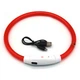 Світлодіодний LED нашийник Lesko L-18 Red L USB для собак і котів водовідштовхувальний, що світиться - зображення 4
