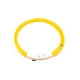 Світлодіодний LED нашийник Lesko L-18 Yellow S для собак і котів USB водовідштовхуючий, що світиться - зображення 1