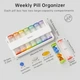 Премиальный контейнер для таблеток Koviuu Weekly Pill Organizer Translucent white - изображение 3