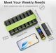 Премиальный контейнер для таблеток Koviuu Weekly Pill Organizer Black - изображение 2