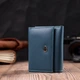 Маленький гаманець для жінок із натуральної шкіри ST Leather 19501 Бірюзовий - зображення 6
