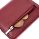 Женский кожаный кошелек для карт купюр и монет ST Leather 19492 Бордовый - изображение 3