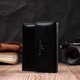 Женский кошелек с монетницей из натуральной кожи ST Leather 19494 Черный - изображение 4
