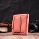Стильный кожаный кошелек с монетницей снаружи ST Leather 19458 Оранжевый - изображение 8