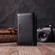 Шкіряний жіночий гаманець у три додавання ST Leather 22488 Чорний - зображення 2