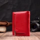 Яркий женский кошелек с монетницей из натуральной кожи ST Leather 19493 Красный - изображение 5