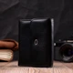 Симпатичный женский кошелек с монетницей из натуральной кожи ST Leather 19481 Черный - изображение 7